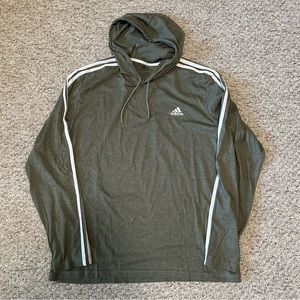 Men’s Adidas T-shirt Hoodie | XL | Army Green